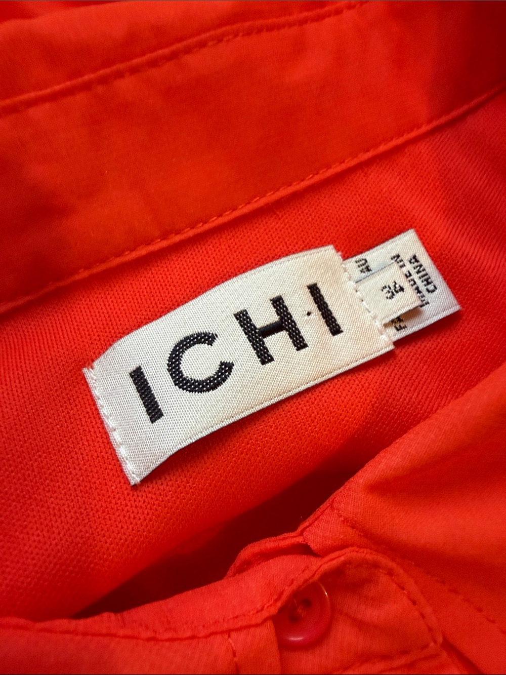 Bright Orange Pleated Button-Front Shirt Dress XS - Picture 5 of 7